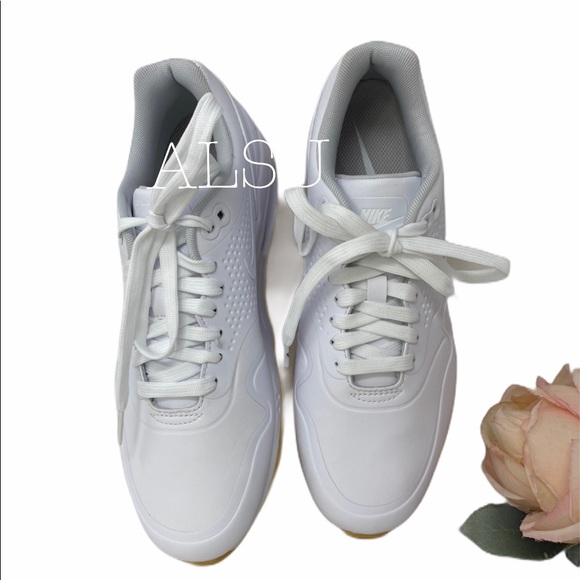 Nike Air Max 1 Leather White Women’s Sneakers - Picture 6 of 8